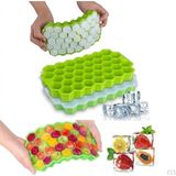 OEM Silikon Buz Kalıbı, Petek Tasarım, 37 Bölmeli, Bpa Içermez, Kapaklı, Esnek, Meyve ve Sos Saklama Için, 2'li Set