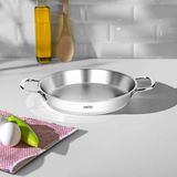OEM Silver Çelik Italyan Omlet Sahan 18 cm Kapaksız - Gümüş