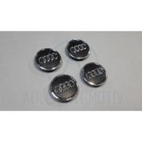 OEM Siyah Audi Uyumlu 4'lü 68 mm Çelik Jant Göbeği Takım