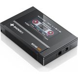 OEM Snowsky/ Echo Mını Hifi Bluetooth Mp3 Çalar, 15 Saat Oynatma, Bağımsız Ses Kontrolü, 3,5 Mm/4,4 mm Kulaklık Çıkışları (Siyah)