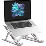 OEM Taşınabilir Laptop Standı Macbook Standı Notebook Standı Tüm Laptoplarla Uyumlu Bilgisayar Standı Taşınabilir Metal Kaymaz Standı Dizüstü Bilgisayar Stantları Stant Stand - Gri