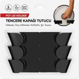 OEM Tencere Kapağı Tutucu 3 Set (6 Parça) Kendinden Yapışkanlı, Pot Lid Holder