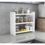 OEM Tezgah Üstü Baharatlık Rafı, Beyaz, 3 Katlı Mutfak Organizer