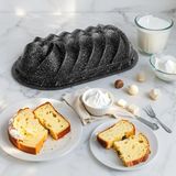 OEM Thermo Döküm Gövdeli Keskin Tart ve Kek Kalıbı 23CM, Dilimli ve Döküm, Siyah Granit Benekli Pişirme Kabı, Kolay Çıkarma, Dayanıklı Alüminyum Alaşım