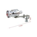 OEM Turbo Islık Sesi Veren Egzoz Aparatı Islık Egsoz Gri