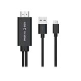Oem Usb-C Type C To Hdmı 4K Görüntü Aktarıcı 1.8M Mobil Telefon Uyumlu Kablo