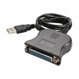 OEM USB Seri DB25 25 Pin Dişi Paralel Port Yazıcı Kablosu 1,5 Metre