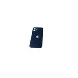 OEM Uyumlu İphone 12 Arka Kapak Arka Kapak Lazer Kesim ( Pil Kapağı ) Cam -Mavi