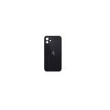 OEM Uyumlu İphone 12 Mini Arka Kapak Lazer Kesim ( Pil Kapağı ) Cam -Siyah