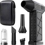 OEM X3 2026 Şarjlı Hava Üfleyici & Vakum – Gerçek 130000 Rpm, 8000MAH Batarya, 3 Kademeli Turbo Toz Üfleyici ve Çekici, Bilgisayar, Klavye, Ev, Araç ve Dış Mekan Kullanımı, Çantalı - Belirtilmemiş