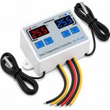 OEM XK-W1088 Çift Kanallı Dijital Sıcaklık Kontrol Cihazı | 12V Dc | 2×10A Röle | Çift Ntc Sensör