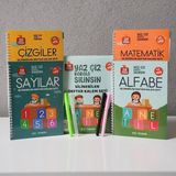 OEM Yeni Müfredata Uygun Öğrenciler Için Türkçe Sihirli Yazı Defter Seti ile Yazma Öğreniyorum