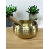 OEM Yoga Kase Tibet Çan Meditasyon Çanağı Müzik Aleti Perküsyon Ses Şifa Enstrümanı, Altın, 16CM - Tek Ebat