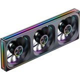 OEM ZA-360BR (Ters) Pc Kasa Fanı, Hepsi (3) Bir Arada, 3X120MM 3pin Argb Fanlı Tek Çerçeve Ünitesi, Pwm, 4 Taraflı Sonsuzluk Ayna Fanlı Ters Bıçak Sessiz Fanlar, Alüminyum Isim Plakası, 28 mm Kalın