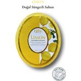 Oens Limon Özlü Doğal Süngerli Sabun Canlandırıcı ve Ferahlatıcı Cilt Temizleyici 120G - 1 Adet