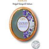 Oens Safran Özlü Doğal Süngerli Sabun Aydınlatıcı ve Canlandırıcı Cilt Temizleyici 120G - 1 Adet