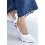 OEY Fashions Arim Beyaz Rugan Platform Topuk Ayakkabı - Çok Renkli