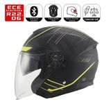 OF669 Cavalry Motosiklet Kaskı Güneş Vizörlü Yarım Açık Motorcu Kask