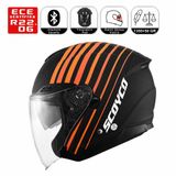 OF669 Track Motosiklet Kaskı Güneş Vizörlü Yarım Açık Motorcu Kask