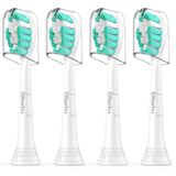 Ofashu Philips Sonicare DiamondClean W C1 C2 G2 4100 5100 6100 9024 6064 ile Uyumlu Elektrikli Diş Fırçası Yedek Başlıkları, Beyaz, 4 Sonik Fırça Başlığı
