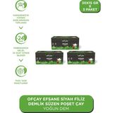 Ofçay Efsane Siyah Filiz Demlik Poşet Çay 30 Adet x 15 gr Sade İçerik 3 Paket
