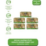Ofçay Hazine Zengindem Demlik Poşet Çay 30 x 15 gr 5 Paket Sade İçerik