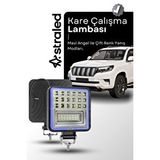 Off Road 12-24 Volt Kare Sis Farı Drl Mavi 4 Inç 126 W Oto Çalışma Lambası