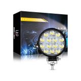 Off Road 14 Led 42 Watt Yuvarlak Traktör Tır Kamyon Tekne Sis Farı Projektör Çalışma Lambası
