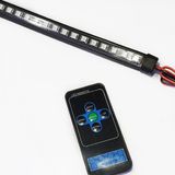 Off Road Çakarlı Led Koyu Turuncu-Beyaz Çift Renk 24 Modlu Kumandalı 56Cm