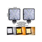Off Road Kare Calisma Lambasi Turuncu Cakar Angel-Beyaz Led 5 Fonksiyon 10,5X10,5 Cm 2 Adet-Friemats