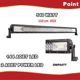 Off Road Led Bar Power Ledli Düz Model 3 Sıra 110 Cm 144 Led 540W (449779511)