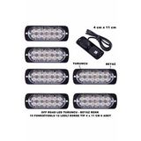 Off Road Led Lamba Turuncu Beyaz 15 Fonksiyonlu Dorse Tip 12 Led 4 X 11 cm 6 Adet