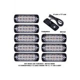 Off Road Led Lamba Turuncu - Beyaz 15 Fonksiyonlu Dorse Tip 12 Led 4 X 11 Cm 8 Adet -