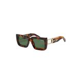 Off White Boston Oeri073 Leopar Kare Kadın Güneş Gözlüğü