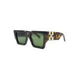 Off White Oeri003 Leopar Kare Kadın Güneş Gözlüğü