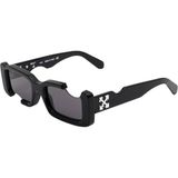Off-White OERI006 1007 50-20 Kadın Güneş Gözlüğü – Siyah Geometrik Çerçeve & Füme Mat Cam