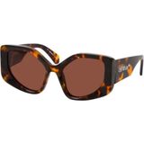Off-White OERI062 6064 58 Kadın Güneş Gözlüğü - Leopar
