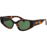 Off-White OERI063 6055 54-19 Kadın Güneş Gözlüğü – Kahverengi Cat Eye Çerçeve & Yeşil Mat Cam