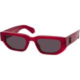 Off-White OERI115 Bordo Asetat Unisex Güneş Gözlüğü - 54