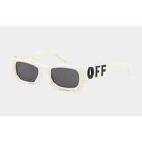 Off-White OERI124 0107 49-20 Kadın Güneş Gözlüğü – Beyaz Asetat Çerçeve, Füme UV400 Cam
