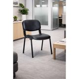 Office Furniture & Desing Siyah Ofis Büro Bekleme Misafir Form Koltuğu Sandalyesi 1ADET - Siyah Plus
