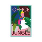 Office Jungle – Ofis Ormanı Temalı Eğlenceli Dekoratif Hediye Not Kartı ve Kartpostal | 10×15 cm