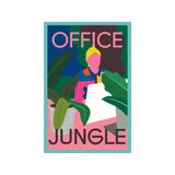 Office Jungle Ofis Ormanı Temalı Eğlenceli Hediye Not Kartı Ve Kartpostal 10 X 15 Cm