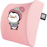 Office Küp Bel Yastığı Ofis Koltuk Minderi Pembe Pinguuu