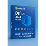 Office Pro Plus 2024/2026 Dijital Lisans Güncel Sürüm, Ömür Boyu Aktivasyon, Güvenli Kull