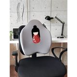 Officekup X-Large Visco Bel Destek Gamer Oyuncu Koltuk Yastığı- Gri Geisha