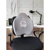 Officekup X-Large Visco Bel Destek Gamer Oyuncu Koltuk Yastığı- Gri Gemi