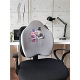 Officekup X-Large Visco Bel Destek Gamer Oyuncu Koltuk Yastığı- Gri Kuslar