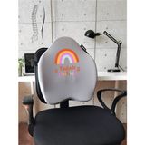 Officekup X-Large Visco Bel Destek Gamer Oyuncu Koltuk Yastığı- Gri Radiate