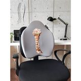 Officekup X-Large Visco Bel Destek Gamer Oyuncu Koltuk Yastığı Gri Zürafa